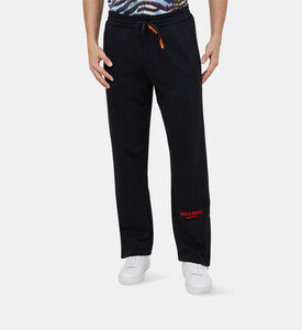 Cotton Contrasted Leg Logo Pants