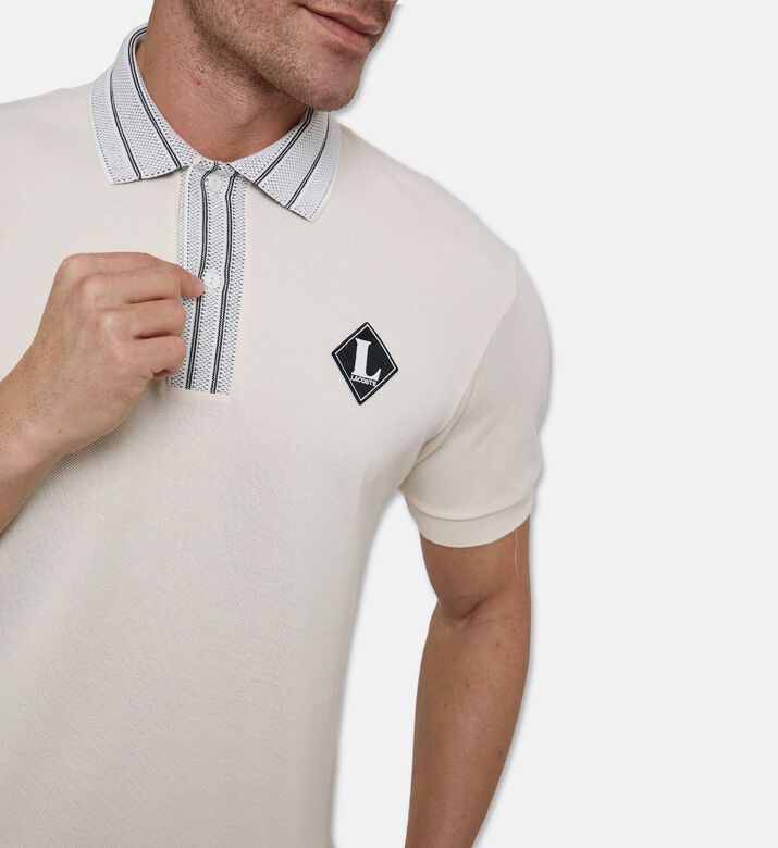 Lacoste Polo, Beige, Xl, Model View