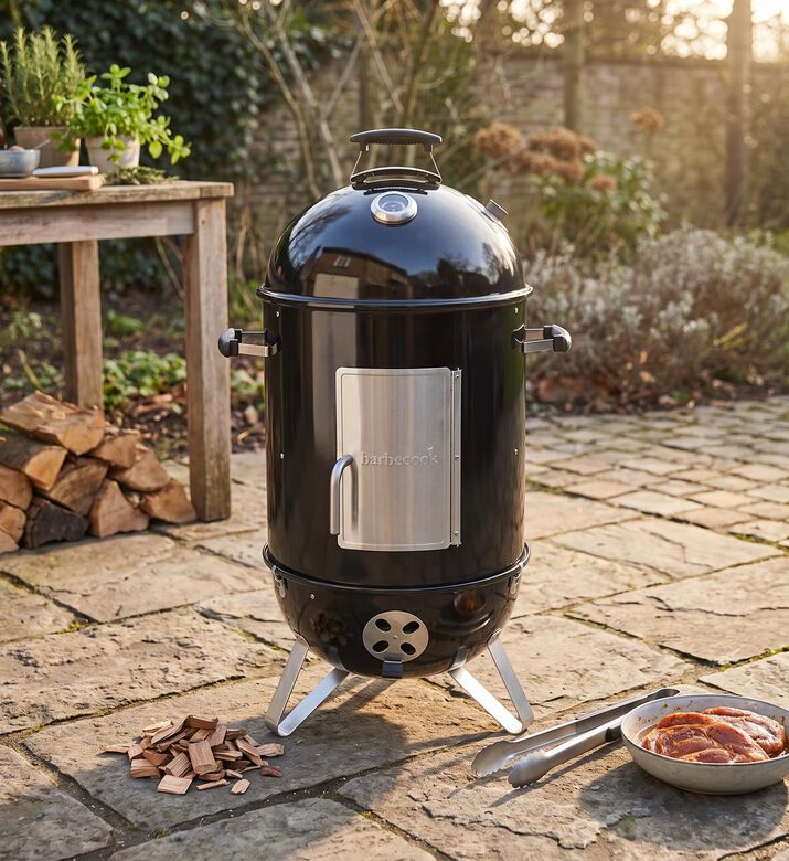 Barbecook Oskar Enamel Smoker Barbecue, Packshot View