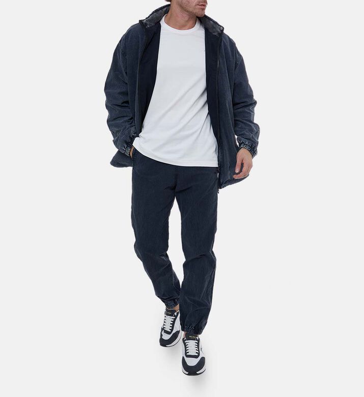 Washed-effect Cuffed Trousers