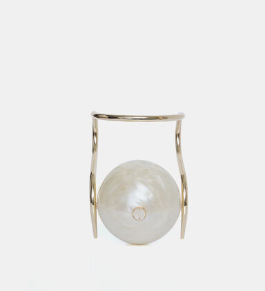 Pearl Top-handle Clutch Bag