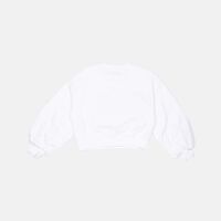 Cotton Rhinestones Zigzag Sweatshirt