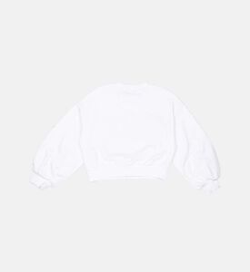 سترة قطنية متعرجة مرصعة بأحجار الراين