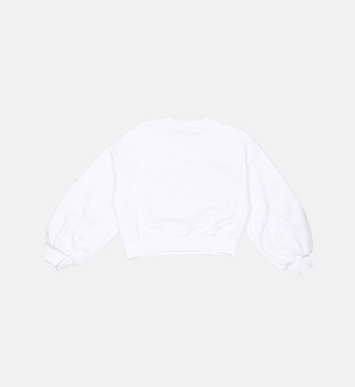 سترة قطنية متعرجة مرصعة بأحجار الراين