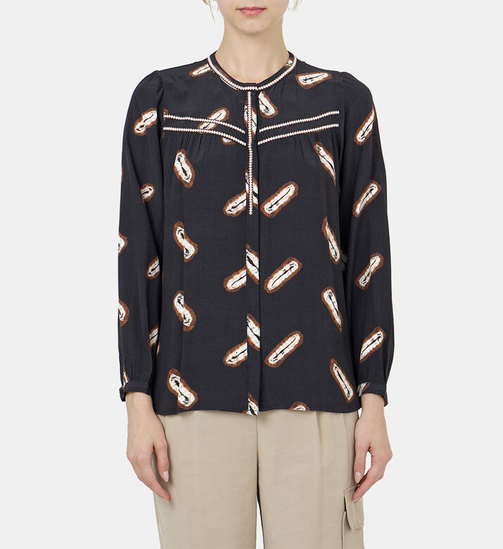 بلوزة كابيلا بأكمام طويلة