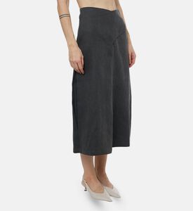 Dawei Asymmetric Panel A-line Skirt, Model View