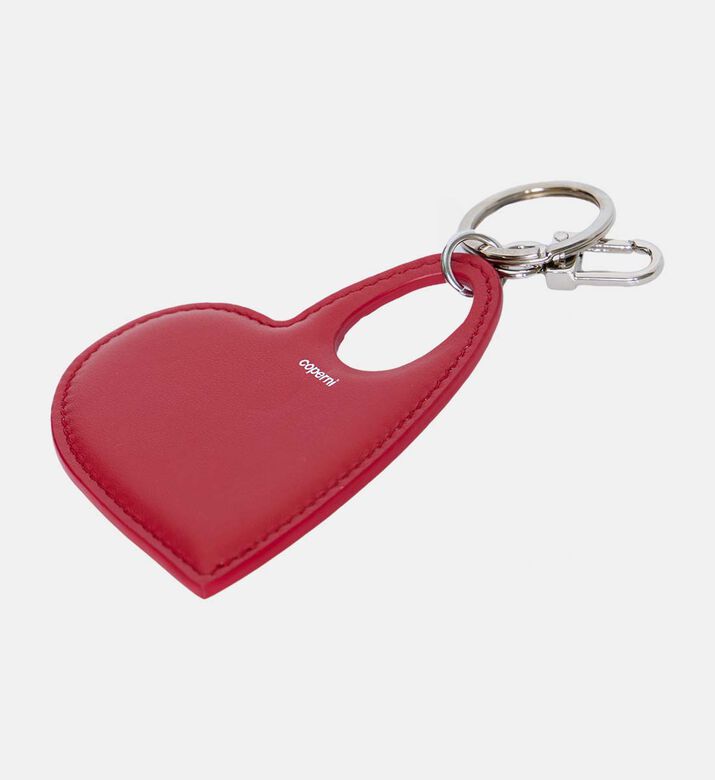 Leather Heart-shape Keychain
