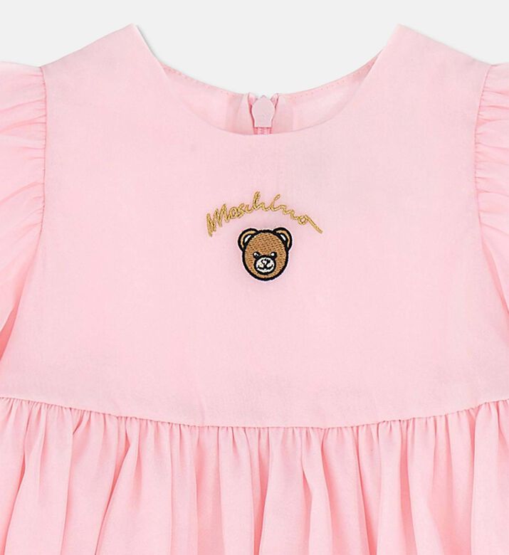 Moschino BKT Teddy Logo-embroidery Voluminous Dress, Packshot View