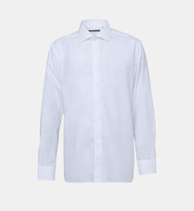 قميص قطن أكسفورد بنقشة ميكرو