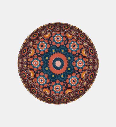 Melamine Berythe Teal Bowl