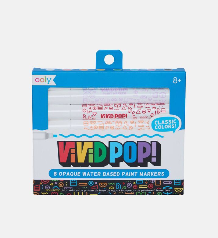 Pop Opaque 8-piece Water Based Paint Markers Set