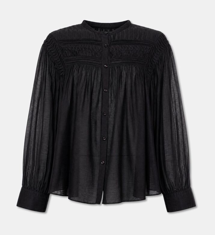 Isabel Marant Classic Long-sleeve Shirt, Black, 38, Packshot View