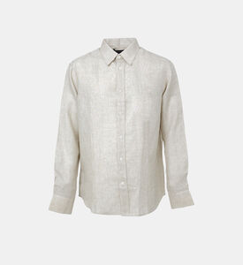 قميص ماريو كتان بصف أزرار