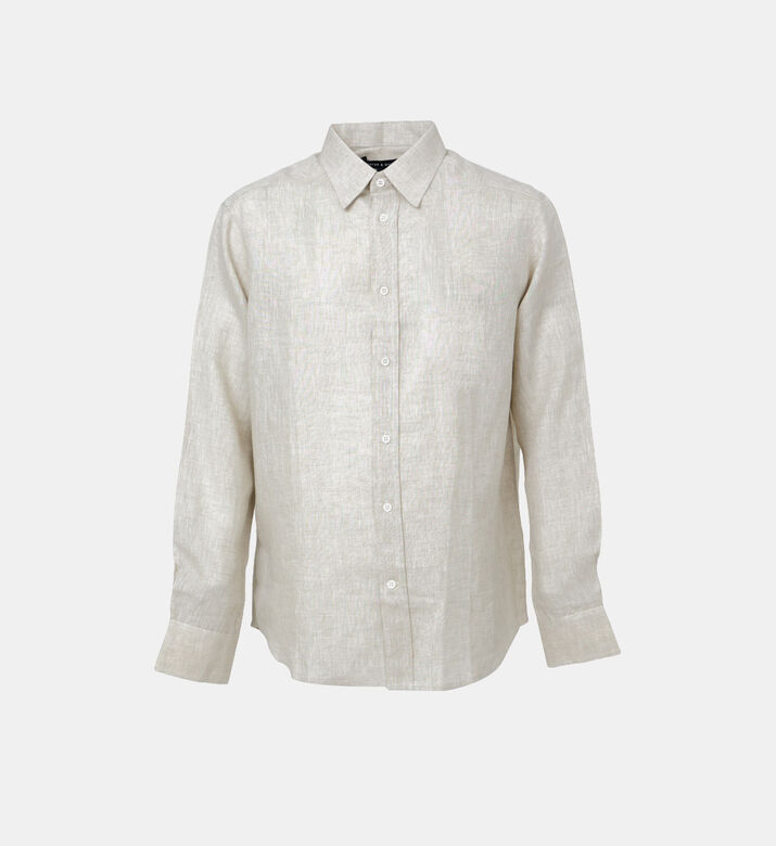 قميص ماريو كتان بصف أزرار