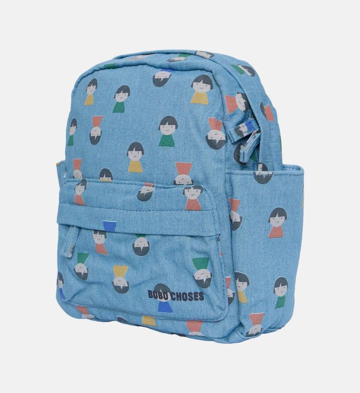 Bobo Choses All-over Face-print Zippered Backpack, Packshot View