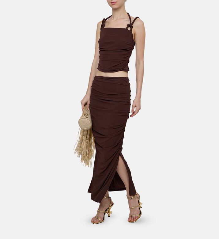 Sleeveless Bandeau Midi Dress