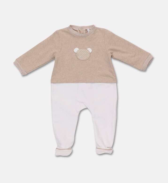 My First Collection Cotton-blend Long-sleeve Rompersuit, Packshot View