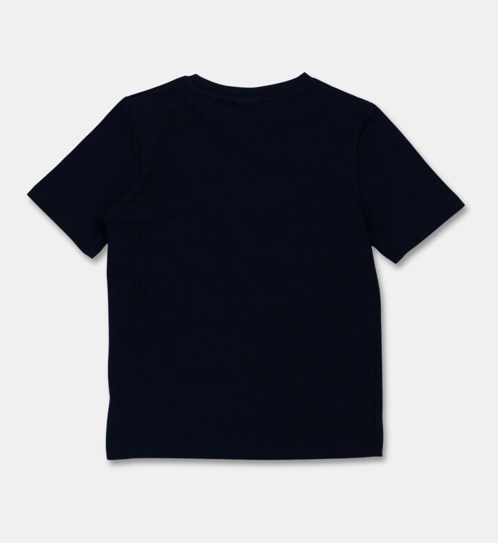 Boss Cotton Crewneck Logo T-shirt, Navy, 4y, Packshot View