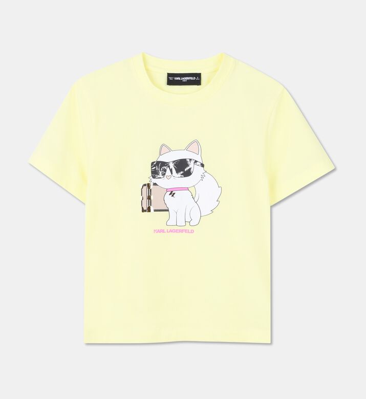 Karl Lagerfeld Logo-detail Tropical Cat-print T-shirt, Packshot View