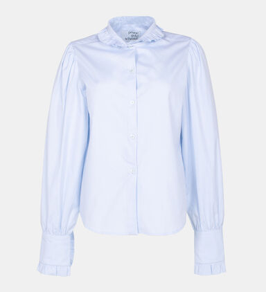 Barista Cotton Ruffled Cuffs Shirt