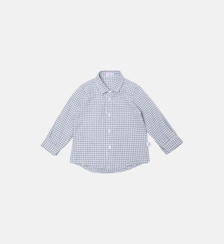 Baby Check-print Cotton Shirt