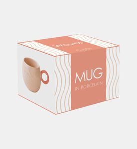 كوب بورسلين بنمط مموج بلون أزرق مائي