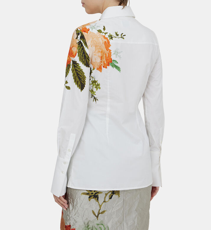 Floral Printed Button-up Shirt