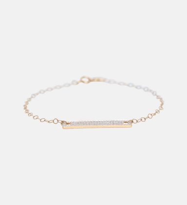 Mini Diamond Baguette Bracelet - 18k