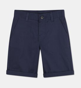 Boss Stretch Cotton Chino Shorts, Navy, 14y, Packshot View