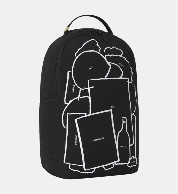 Sprayground Emuni Black Dlxsr Backpack, Packshot View