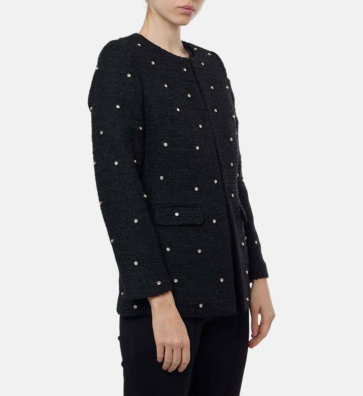 Weill Tweed Rhinestone-embellished Jacket, Model View