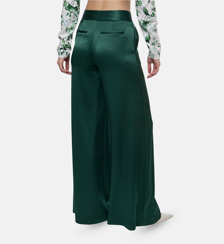 Alice and Olivia Button Closure Wide-leg Pants, Model View