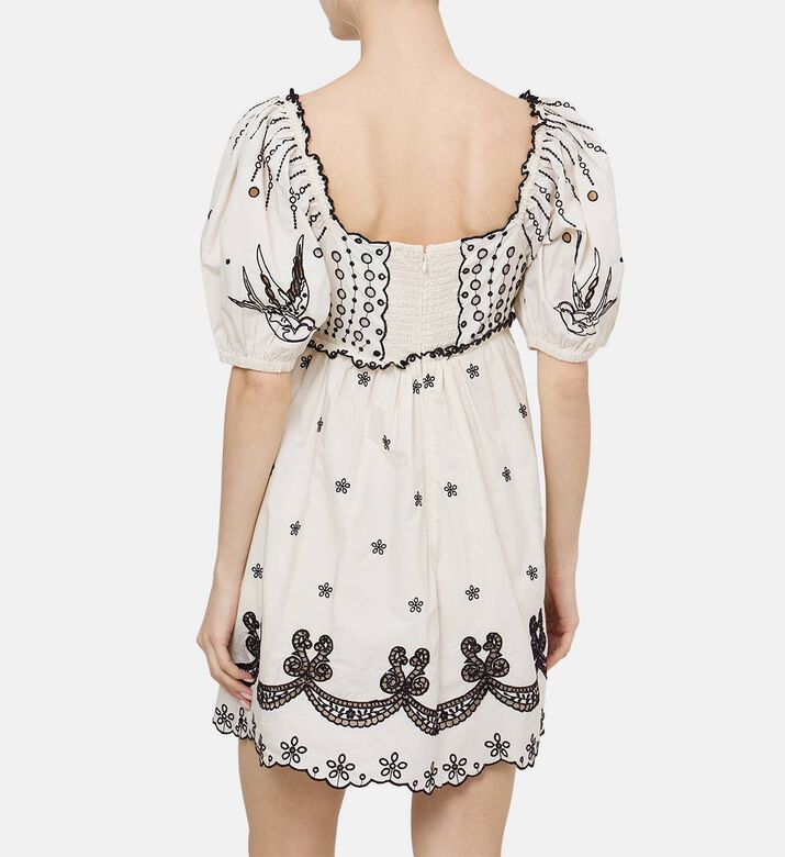 فستان كينغسلي متوسط الطول بياقة ملتفة حول العنق