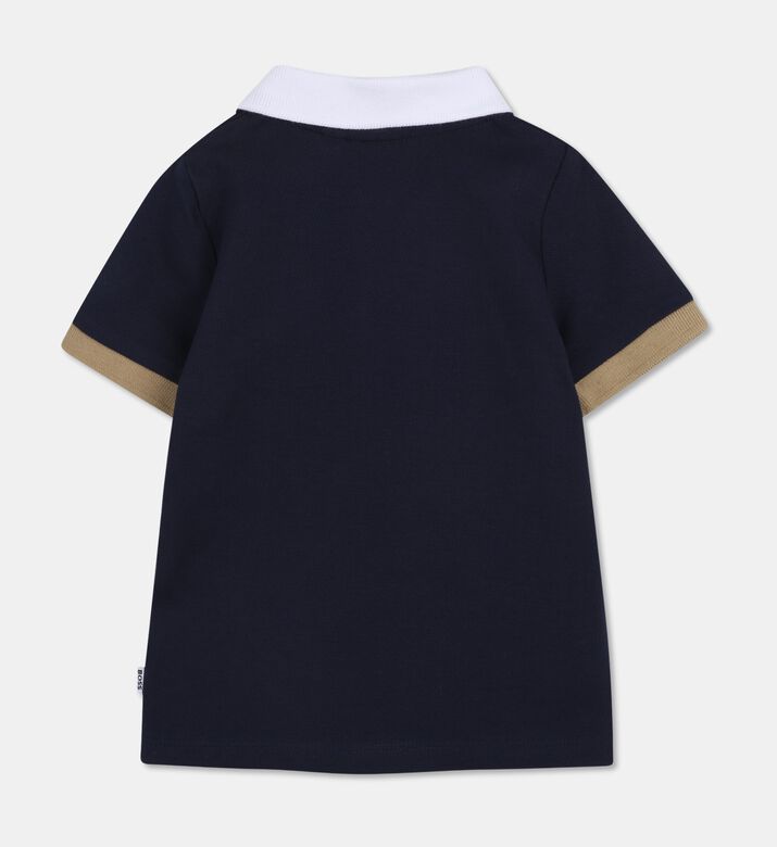 Boss Stretch Piqu&eacute; Polo Shirt, Navy, 18m, Packshot View