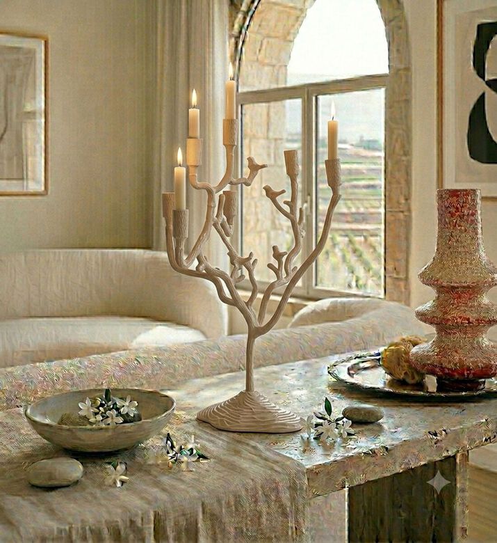 Light and Living Jardia Branch Candle Holder, Packshot View