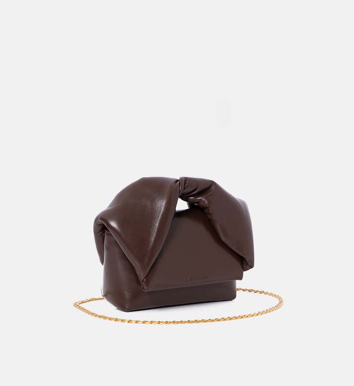 Leather Top Handle Small Twister Bag