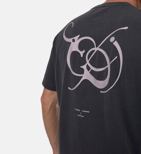 Samsoe Saragnar Logo-print Crewneck T-shirt, Model View