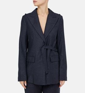 معطف بحزام بصدر واحد