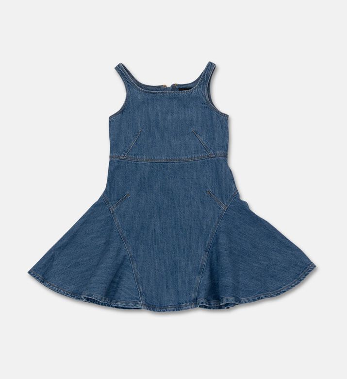 Givenchy Godet-detail Iconic Denim Dress, Packshot View