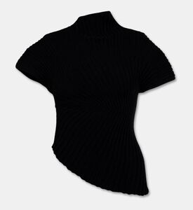 Cult Gaia Annemie Knit Top, Black, S, Packshot View