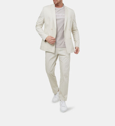 Double-breasted Cotton Blazer