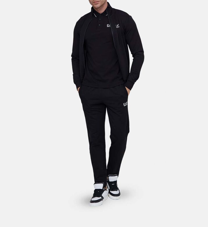 Zip-up Logo Cotton Sweatshirt