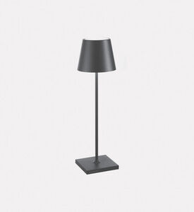 Zafferano Poldina Cordless Portable Lamp, Grey, Packshot View