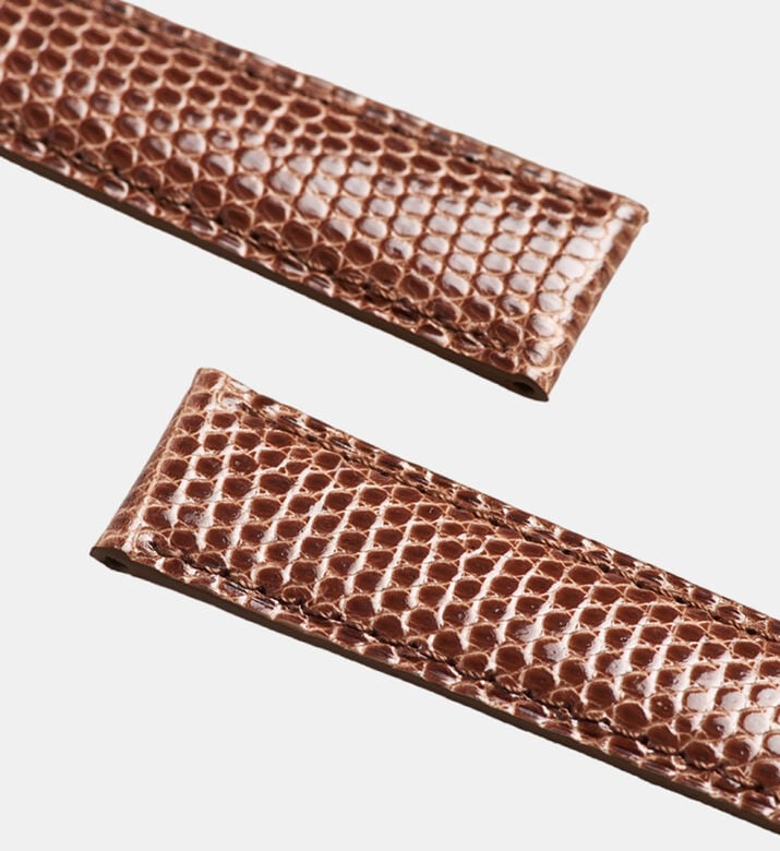 Camille Fournet Shiny Lizard Watch Strap, Packshot View