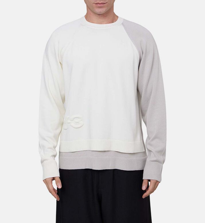 Two-tone Raglan Sleeve Oversized Sweater