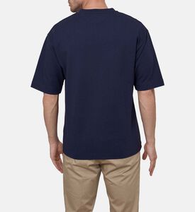 تيشيرت قطن فضفاض بلون بنفسجي