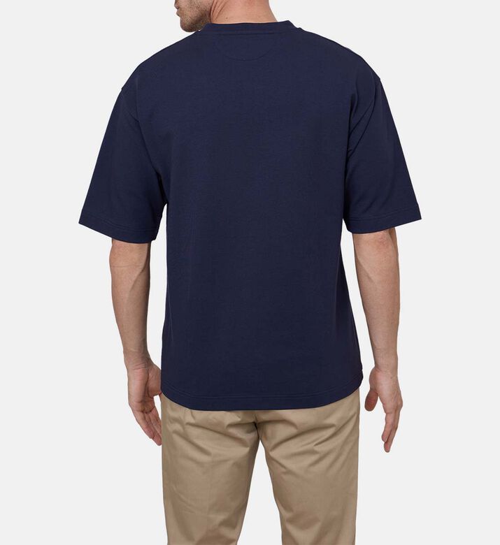 تيشيرت قطن فضفاض بلون بنفسجي