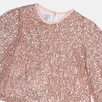 Girl Sequin Embellished Top