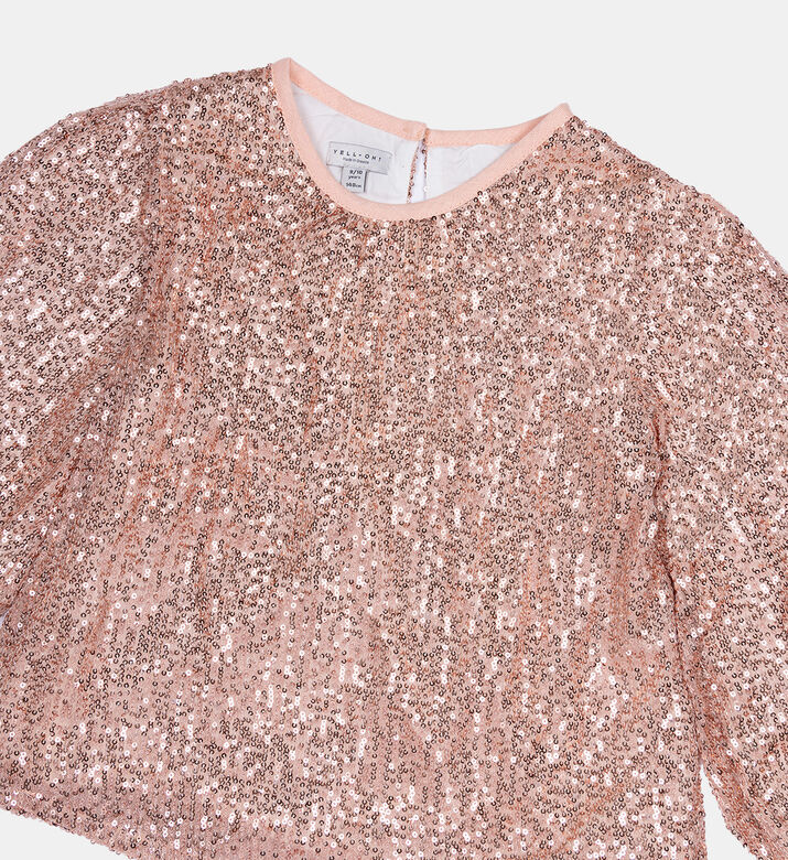 Girl Sequin Embellished Top