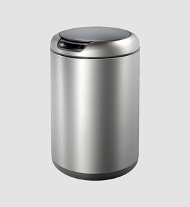 سلّة مهملات بدعسة من فولاذ سانسر غالريا مقاوم للص